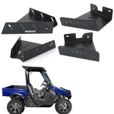 Motorcycle Front Rear A-Arm Guards Skid Plate Fit For Yamaha Rhino 700 2008-2013