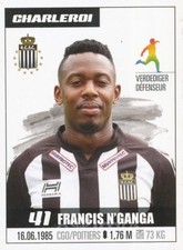 067 FRANCIS N'GANGA # CONGO SC.CHARLEROI STICKER PRO LEAGUE 2017 PANINI