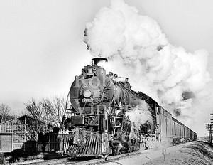 Santa Fe Steam Locomotive 3462 photo 4-6-4 ATSF Railroad Train 8.5x11