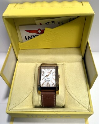 時計 vintage agete square Watch Hawaiian y2k ETA 2824 | FLIP Times Square | Swiss Auto |36mm Rosetone Rectangle