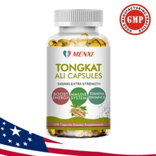 TongkatAl LONGJACK GRADE A STRONGEST ROOT EXTRACT 200:1 120 Vegan capsules