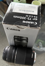Canon EF 75-300mm f/4-5.6 III Telephoto Zoom Lens for sale Canon EF 75-300mm f/4-5.6 III Telephoto Zoom Lens for sale