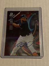 2018 Bowman Platinum Dawel Lugo Rookie Prospect Auto Red /10 Tigers 🔥📈