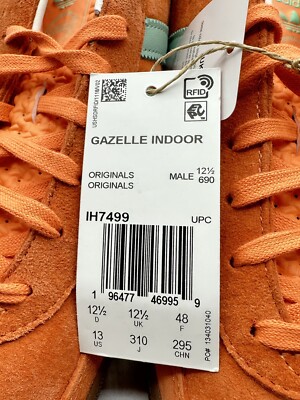Adidas Men's Gazelle Indoor Size 13 Easy Orange |IH7499| | eBay