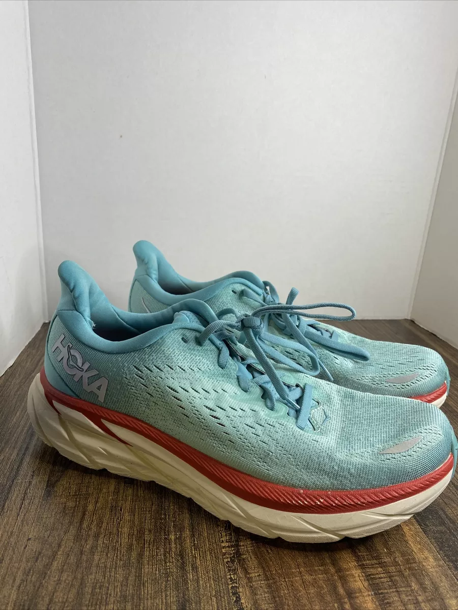 Hoka One One Womens W Clifton 8 Blue Running Shoes Size 9.5b