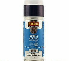 4 x Hycote Renault Monaco Blue Metallic Spray Paint Enviro All-Purpose XDRN205