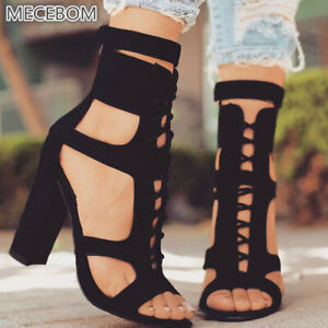 sandalias de mujer Sandalias de tacón grueso para mujer Sandalias de punta sandalias de mujer Sandalias de tacón grueso para mujer Sandalias de punta