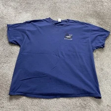 Gildan Ultra Cotton Graphic T-Shirt Men 3XL Blue Son's Of Thunder Crew Neck Tee