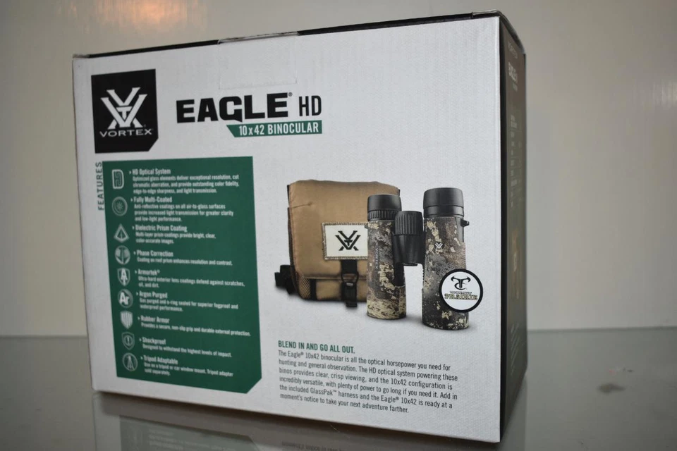 Vortex Eagle HD Camo 10x42 Truetimber Prairie Binoculars Camo-215ADY NIB - Image 3 of 4