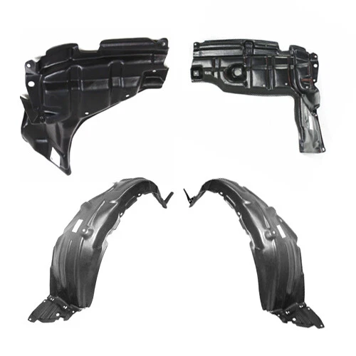 New Front Fender Liner & Engine Under Cover Set W/ Clips For 07-12 Yaris Sedan Foto 2 de 4