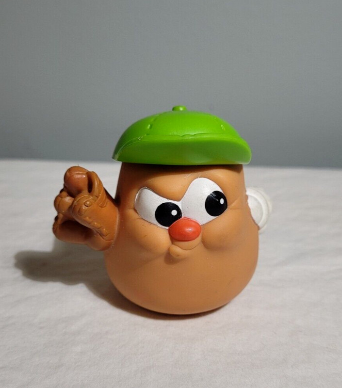 Mr. Potato Head Spud Kid Baseball Player Soft Toy 1986 Green Hat