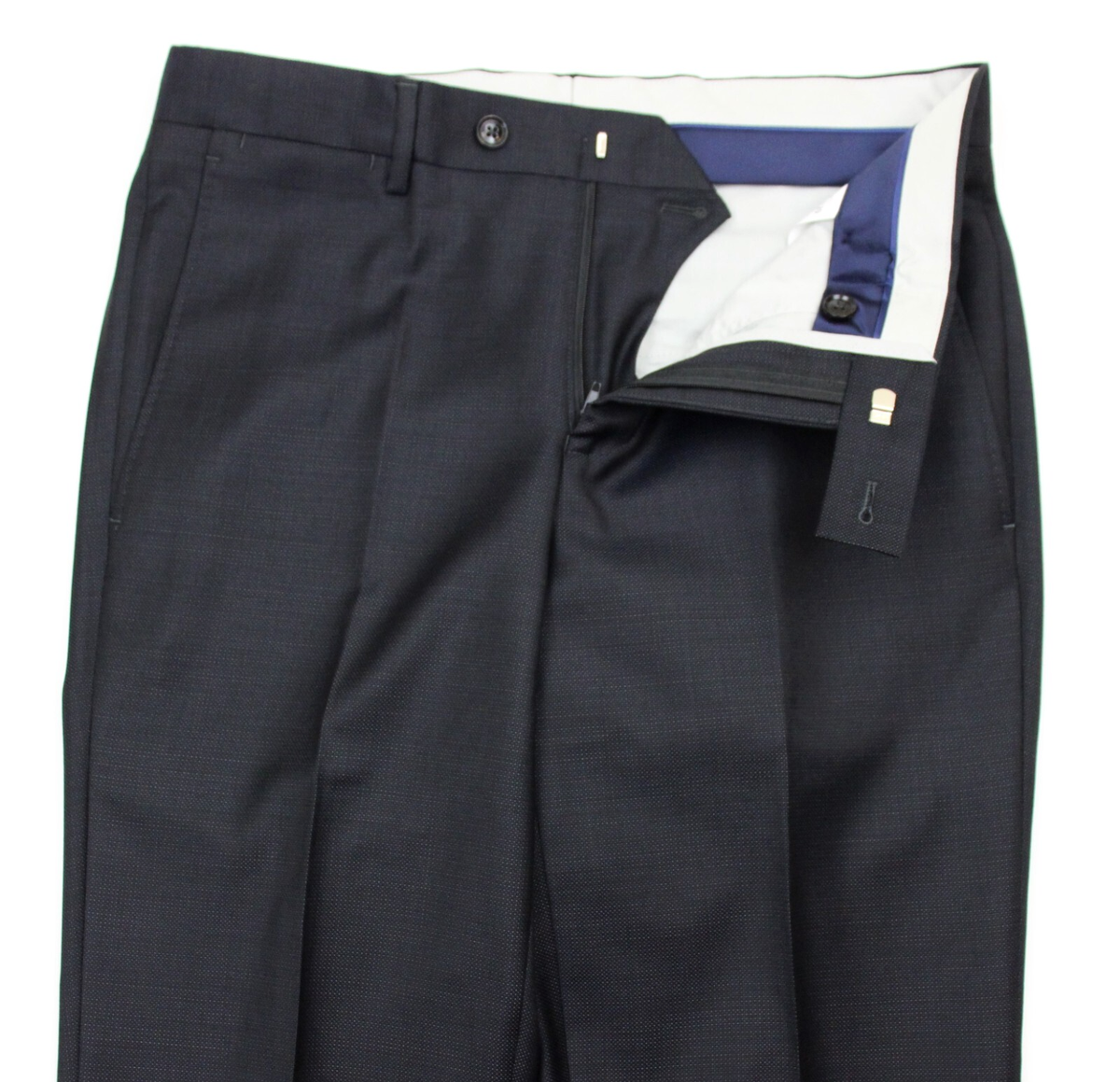 Ted Baker London Suit 36 R Mens Wool Black Pin dot Trim Fit