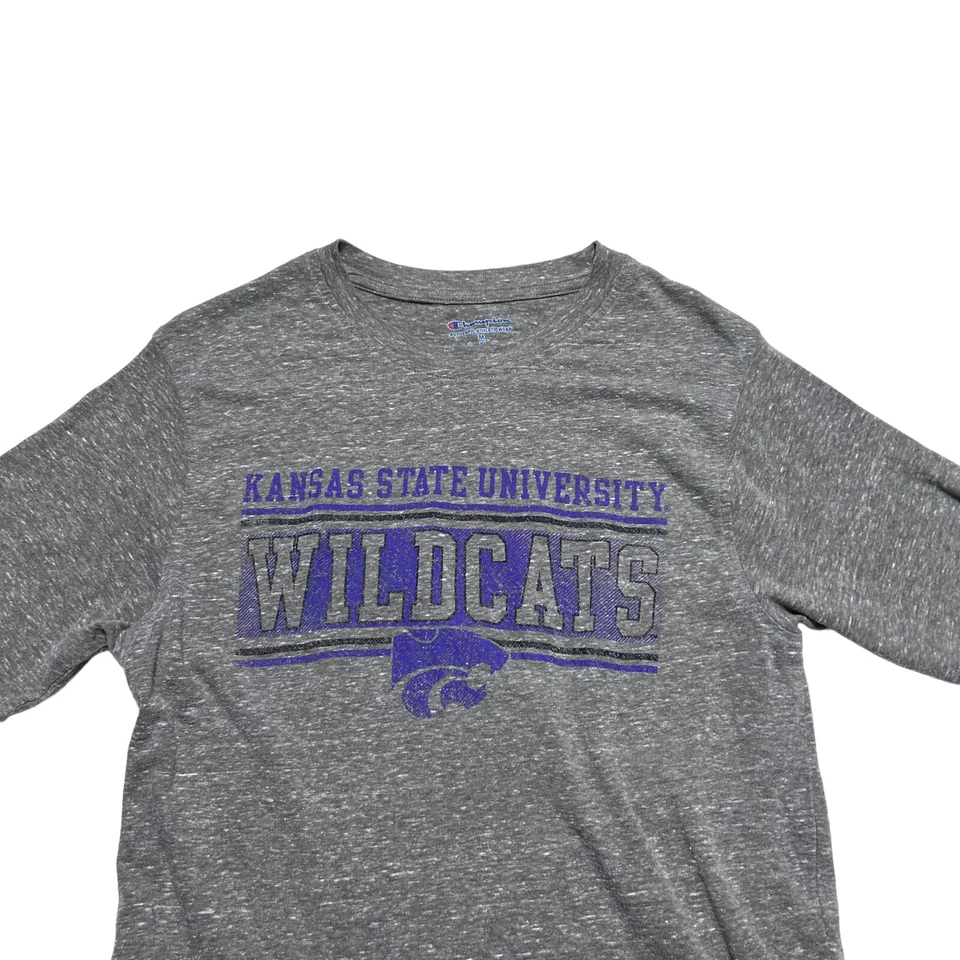 Champion Kansas State 野猫衬衫男式中号棕色短袖休闲 — 第 2/4 张图片