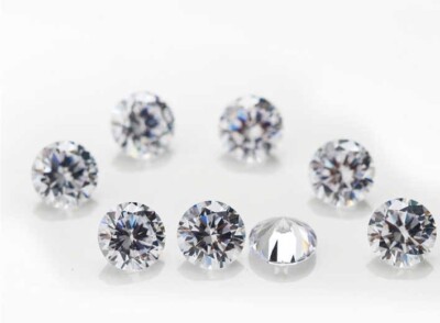 1.80mm Round AAA White Clear Faceted Loose Gemstone Cubic Zirconia Brilliant 
