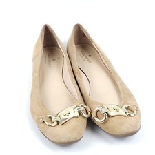 Kate Spade Phoebe Pink-Beige Leather Slip-On Bit Ballet Flats Size 7.5