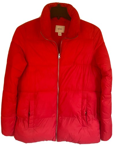 coral puffer coat