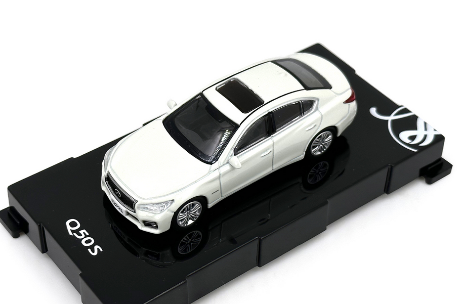 Paudi Infiniti Q50S white 1/64 Alloy diecast car model | eBay