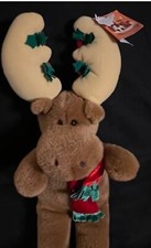 RARE DAKIN HOLIDAY COLLECTION CHRISTMAS 18" JINGLE MOOSE / REINDEER PLUSH W/ TAG