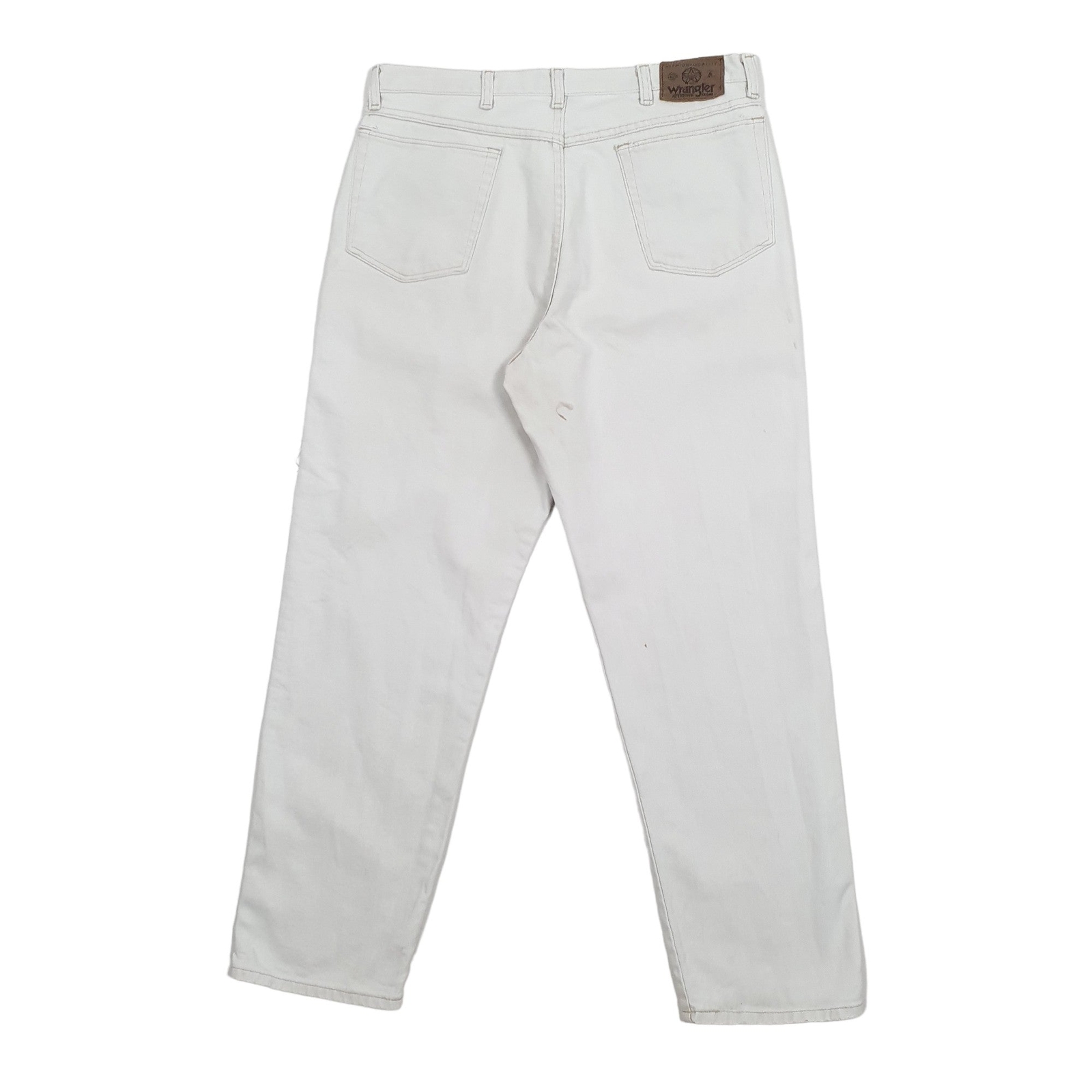 WRANGLER Regular Jeans Straight Fit Grey Denim Trousers Mens W36 L32 image 3