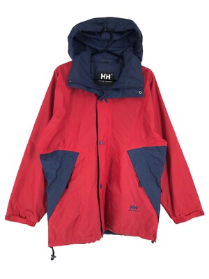 Vintage HELLY HANSEN Kapuzen-Regenmantel Jacke Mantel Herren Größe S