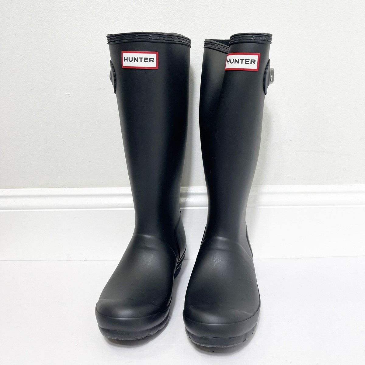Hunter Original Tall Matte Black Rain Boot EU36 UK 3 Boys 4 Girls