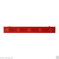 IKEA Garderobenleiste "RYSSBY" Holz-Garderobe-Hakenleiste in ROT - 100 x 12 cm