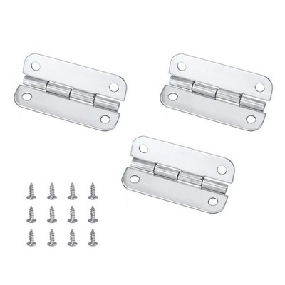For Igloo Ice Chest Repair Parts Stainless Steel Hinges 3PCS with Screw Hardware