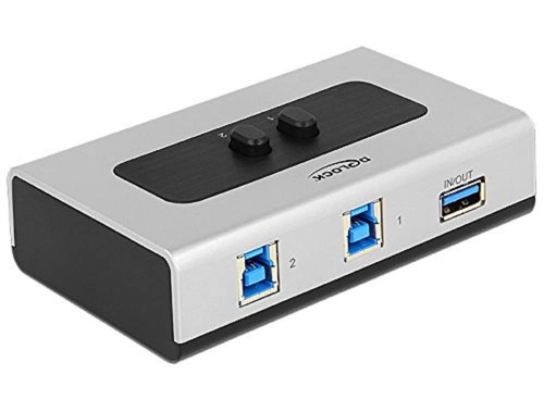 DELOCK Switch 2-Port USB 3.0 Manual Bi-Directional Delock Single - 第 1/3 張圖片
