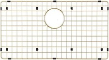 Sinks Protector Matte Gold 304 Stainless Steel Kitchen Sink Bottom Grid, Rack