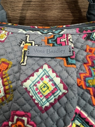 Vera Bradley Hadley Satchel Purse Handbag With Inka Colorful Medallions - Picture 3 of 14