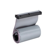 IDC Wire Flat Ribbon Cable FC/FC Connector A-type 50 Pins 2.54mm Pitch 50cm Gray