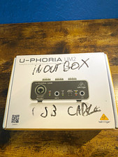 Behringer U-Phoria UM2 USB Audio Interface XLR 1/4" TRS Headphone 48V USB