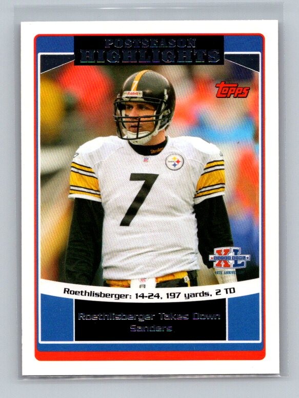 Ben Roethlisberger 2006 Topps #308 Pittsburgh Steelers