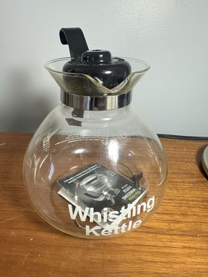 Cafe Brew Collection Schott Duran Glass Whistling Stovetop Kettle