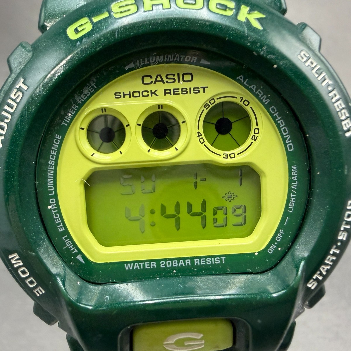 Casio G-Shock DW-6900CC Watch Men 50mm Digital LCD Green Alarm