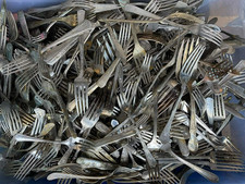 Lot Of 50 Antique Vintage Forks Flatware -  SCRAP QUALITY - NO SILVER