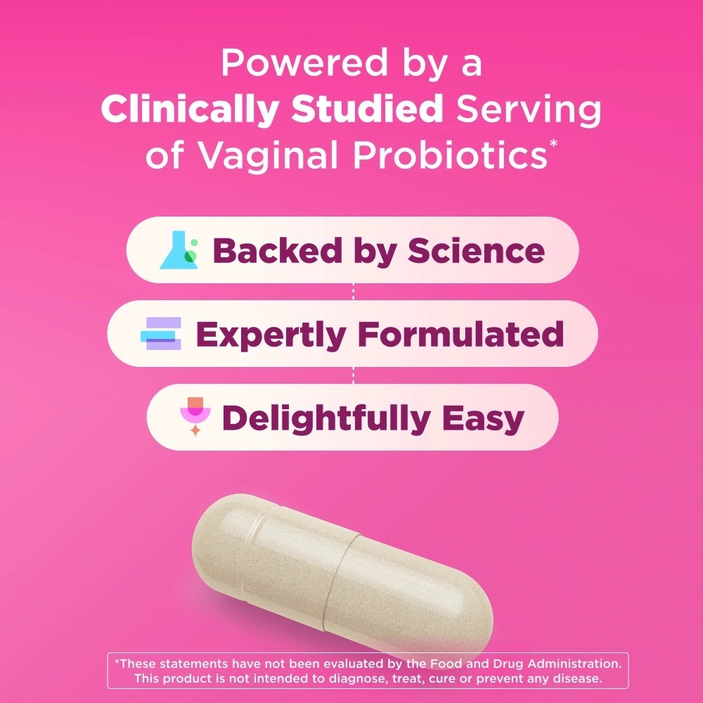 Women's Probiotic Capsules for Vaginal Health and pH Balance 25 Count thumbnail 5