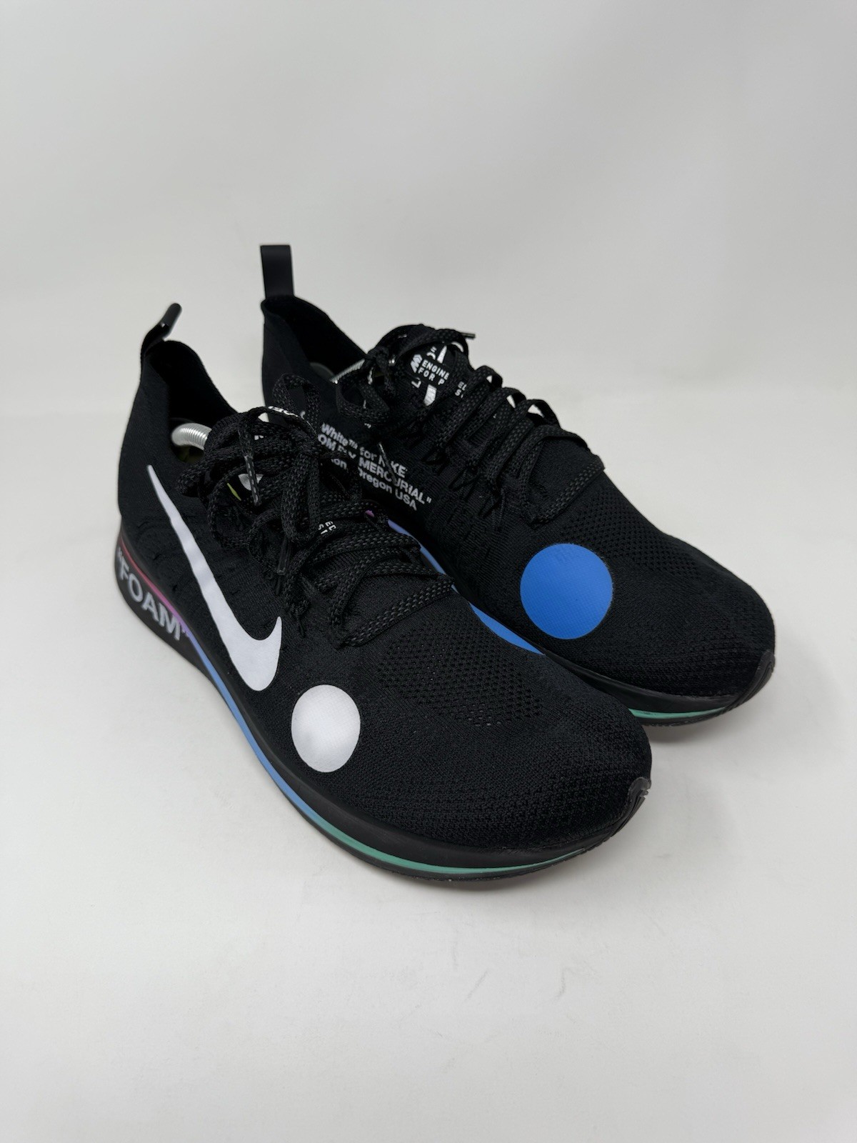 OFF WHITE X NIKE Taglia 11M (molto pulito) Nike Zoom Fly Mercurial Flyknit x OFF WHITE nero