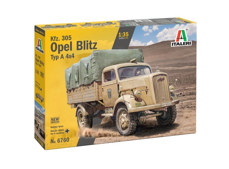 Maquette OPEL Blitz Kfz.305 Type A 4x4 Italeri 1:35 en plastique à peindre