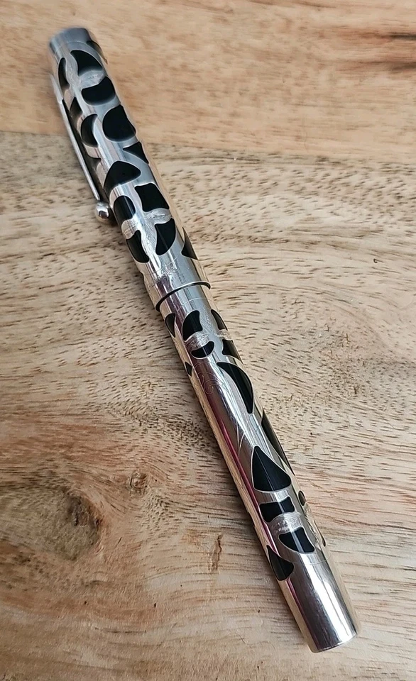 SHEAFFER 925 SILVER NOSTALGIA 800 FOUNTAIN PEN 18K TWO TONE SCROLLED NIB - BOXED - Image 3 of 4