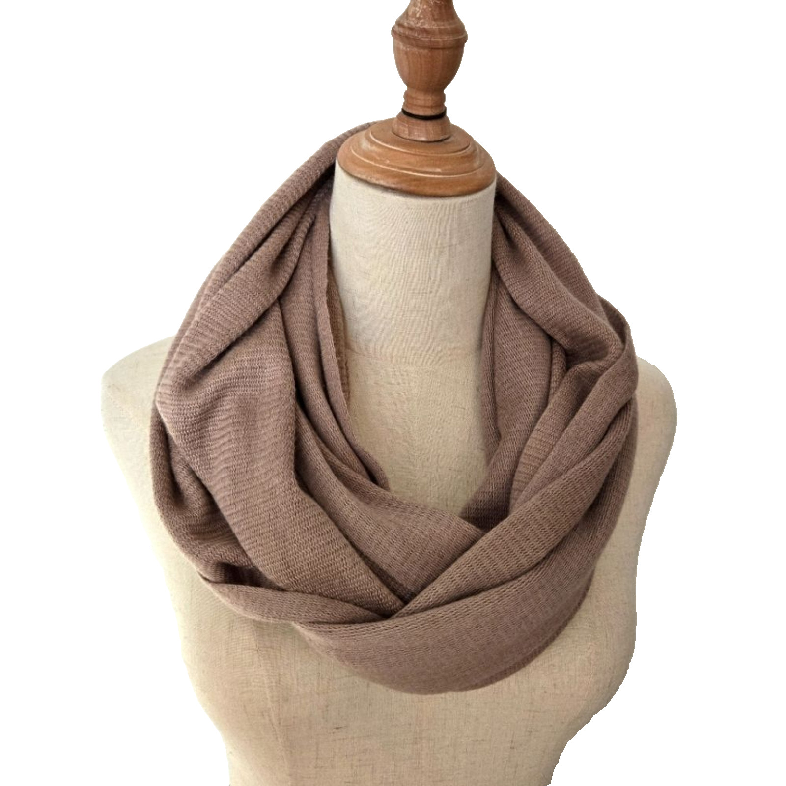 Echo Tan Infinity Soft Long Scarf - image 1