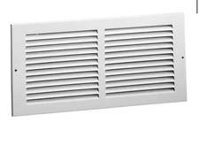 Hart & Cooley 672 Series Steel Sidewall/Ceiling Return Air Grille 8 X 4 White