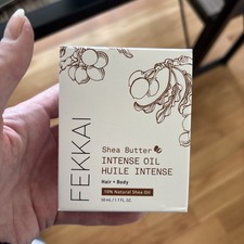 FEKKAI Shea Butter Intense Oil for Hair Body - Full Size 50 ml/1.7 oz In Box