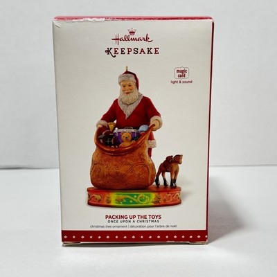 Hallmark 2015 Packing Up The Toys Ornament Light & Sound; New/Open Box