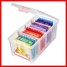 Durable Clear Art  Craft Storage Satchel with Removable Dividers