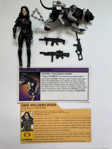 GI Joe Baroness & Ravage Modern Era Figure, Club/Con exclusive Transformers
