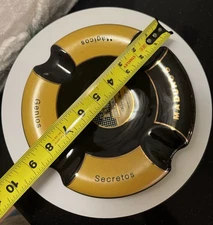 Habanos y hermanos Cohiba-style Ceramic Cigar ashtray 8" excellent condition