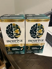 Neuriva Brain Health Memory ULTRA MENTAL ALERTNESS 60ct Exp 10/26 (Lot of 2)