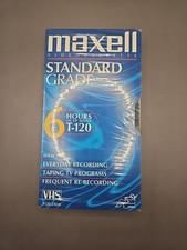 Maxell Standard Grade T-120 VHS Blank Video Tape New Factory Sealed Package