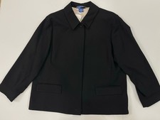 VTG NWT Austin Reed Button Down Wool Blazer BLACK  Size 12